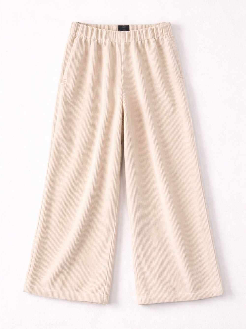 BDG Urban Outfitters Corduroy Wide Leg Pants Cream Boho Minimal Chic Retro B44